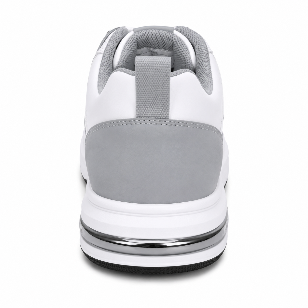 Men's Grey & White Street Sneakers