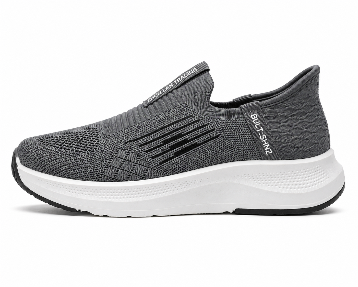 Urban Knit Slip-On Runners – Navy Blue