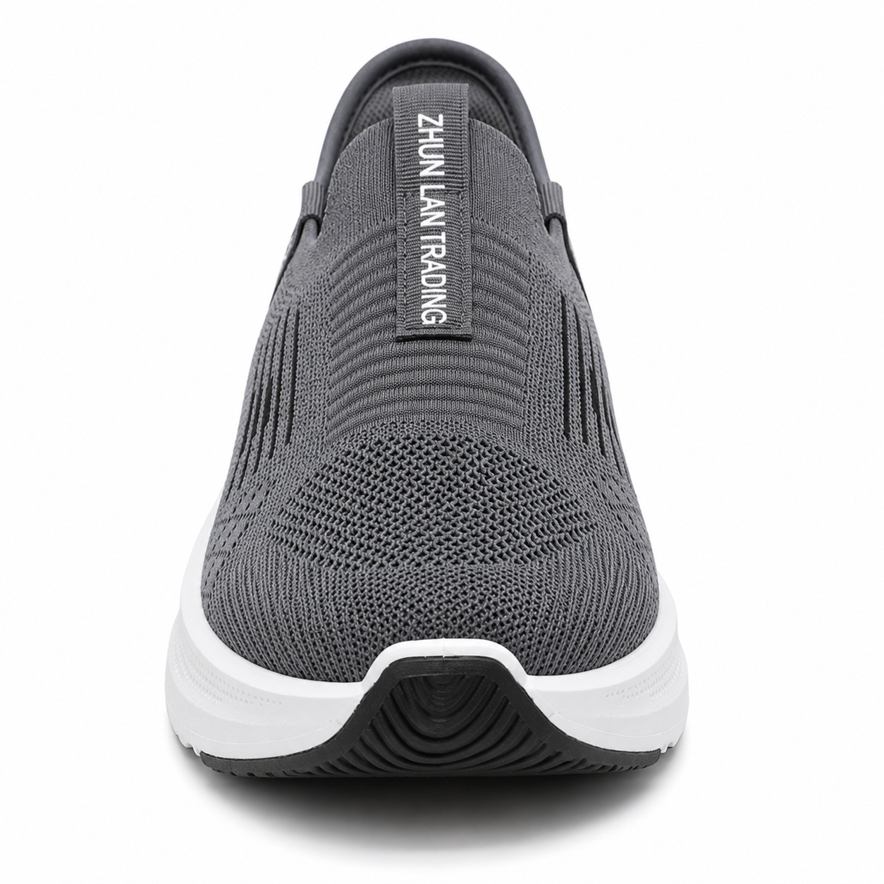 Men's Knit Slip-On Sneakers – Dark Grey