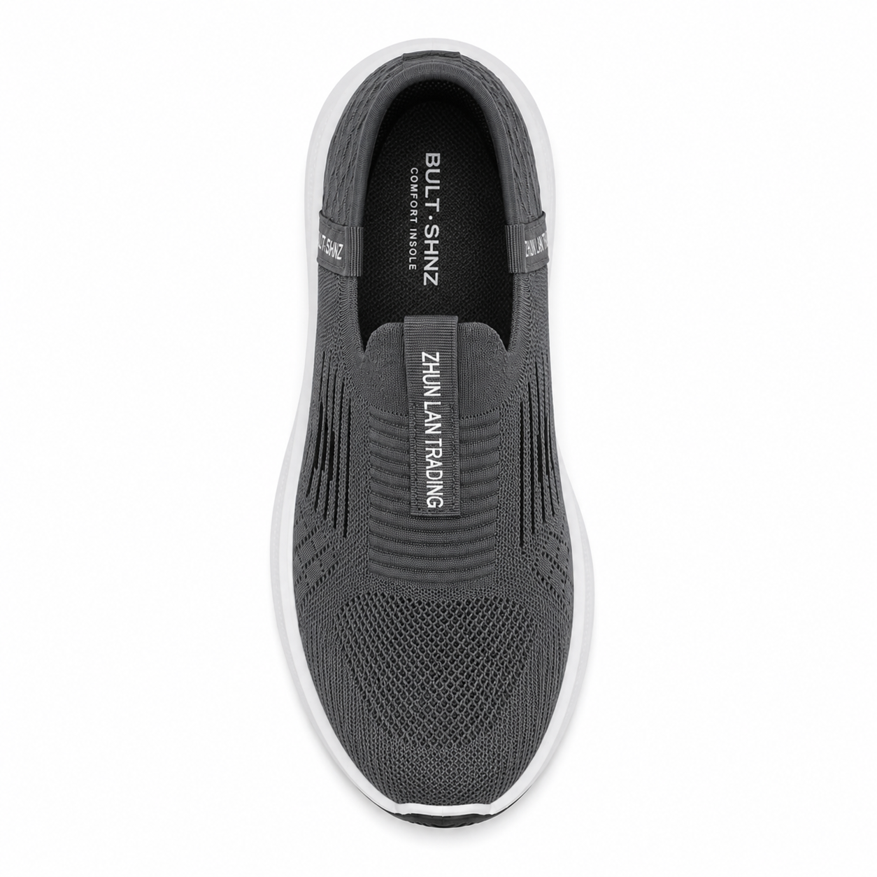 Men's Grey Slip-On Walking Shoes